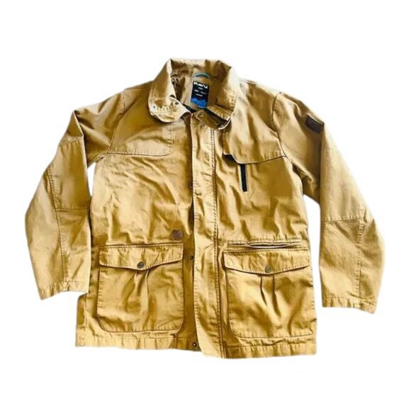 Kavu Mens Canvas Plaid Lined Work Chore Ranch Coat Jacket Size Large